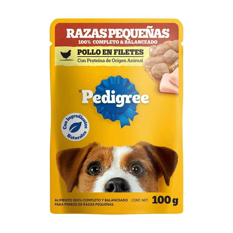 Alimento Húmedo para Perros Razas Pequeñas Pedigree Sabor Pollo 100 gr