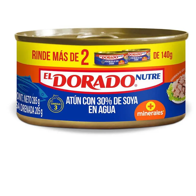 Atún El Dorado Nutre en Agua 285g