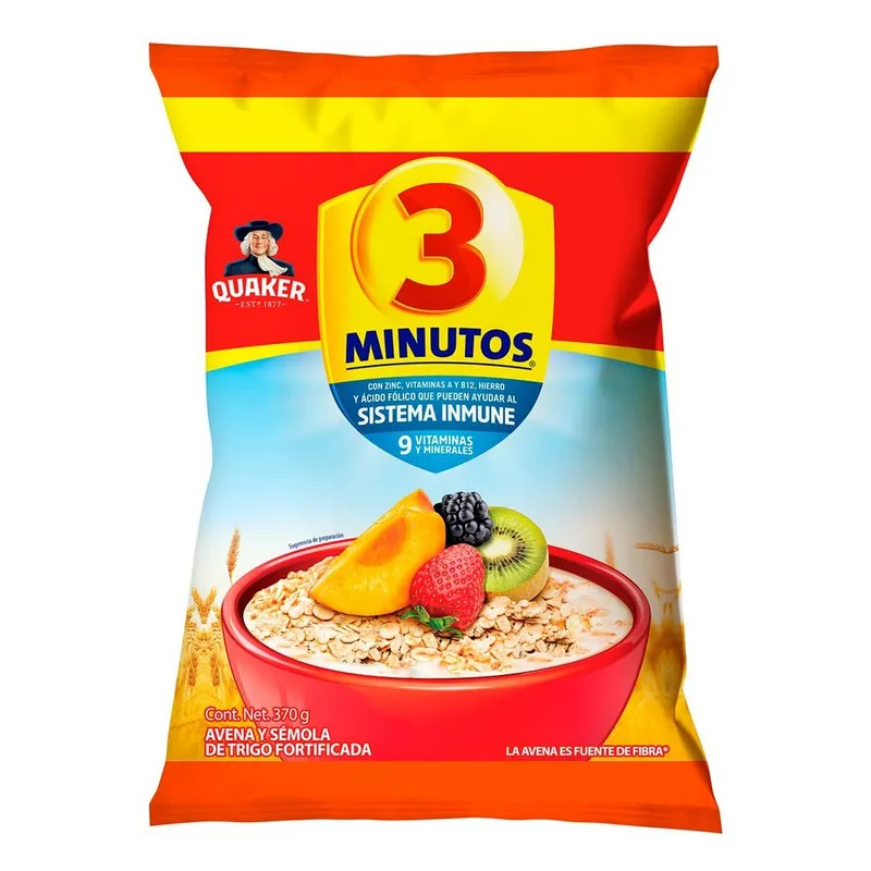 Avena 3 Minutos Natural 370g