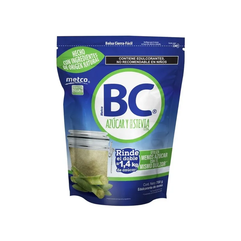Azúcar BC Baja en Calorías Metco 700g