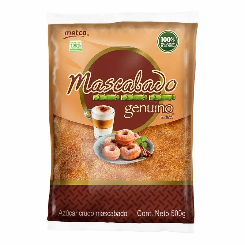Azúcar Mascabado Genuino Metco Bolsa de 500g
