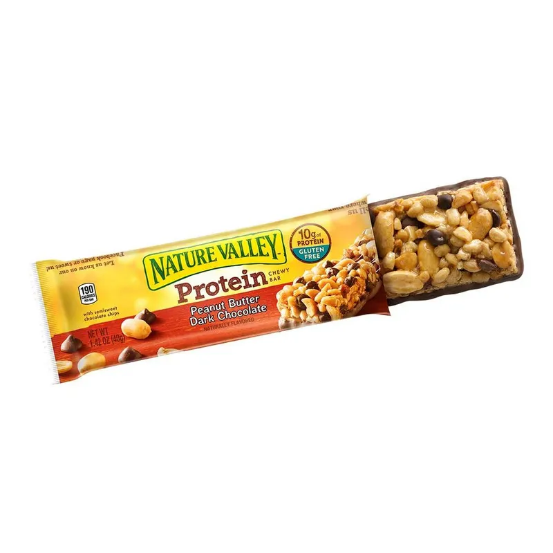 Barras Nature Valley Sweet & Protein cacahuate y trozos de chocolate oscuro 5 Piezas