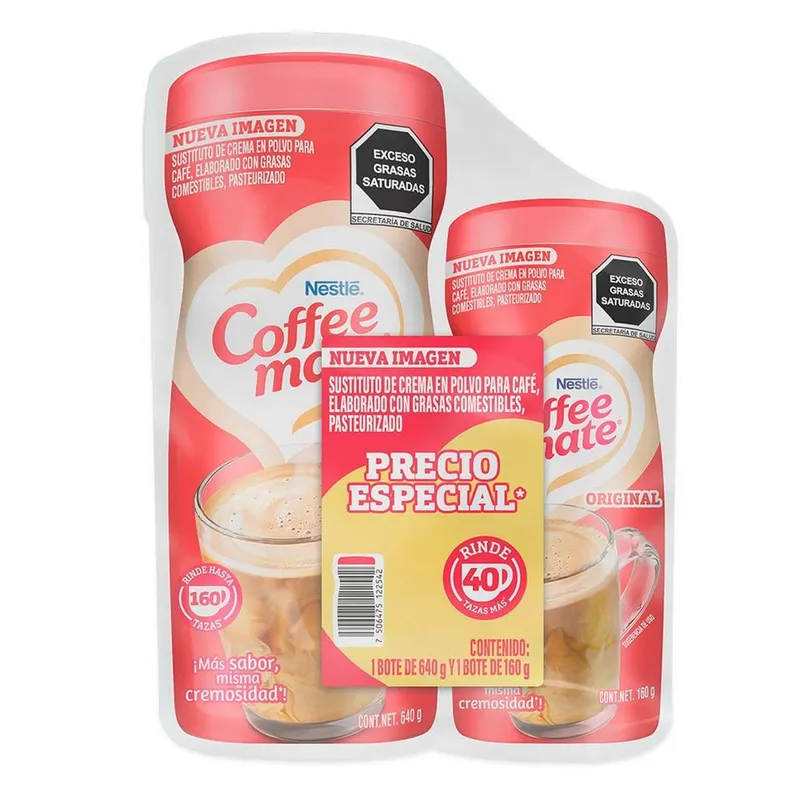 Cremador para Café Coffee Mate en Polvo  640g+160g
