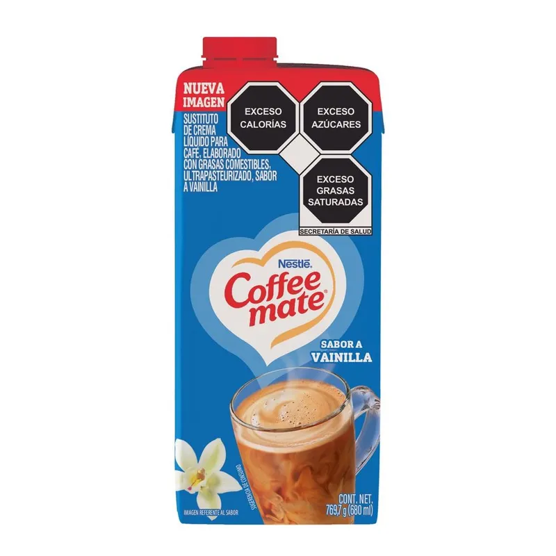 Cremador para Café Coffee Mate Líquido Sabor Vainilla 680ml