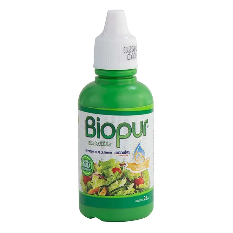 Desinfectante de Alimentos Biopur Gotero con 25ml
