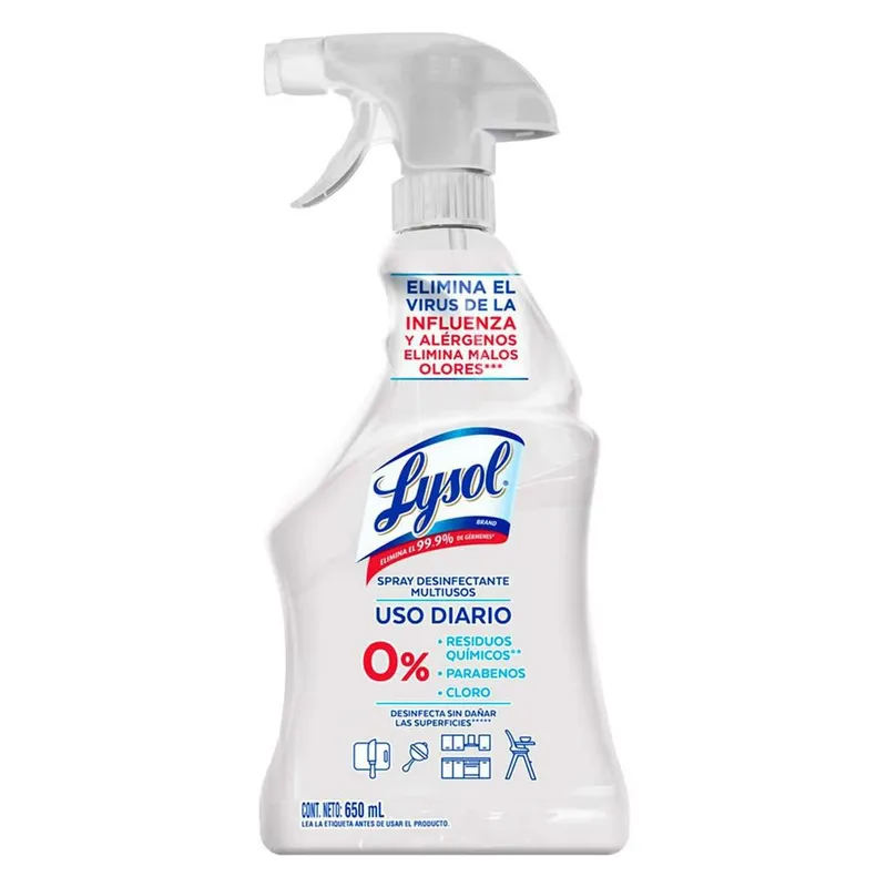 Desinfectante de Superficies en Spray Lysol 650ml