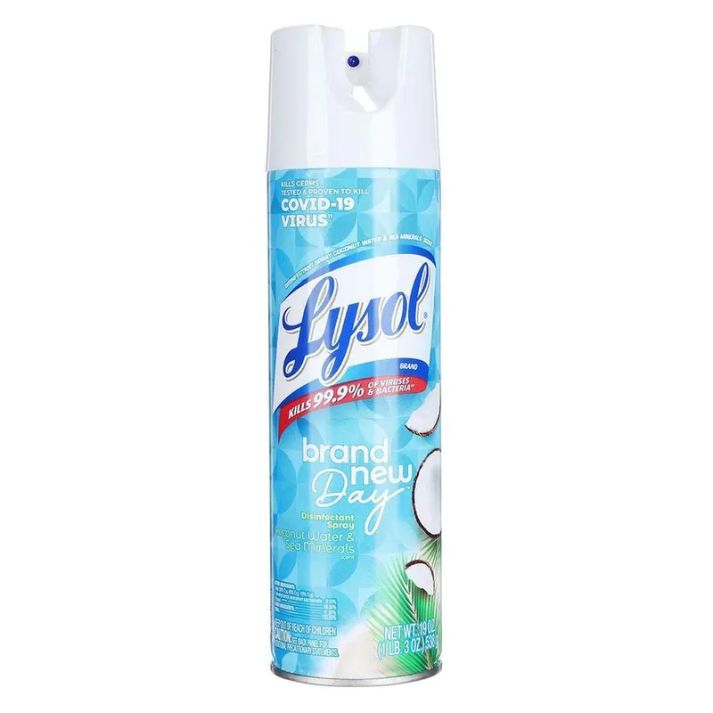 Desinfectante Lysol Aerosol Agua de Coco y Minerales Marinos 538g