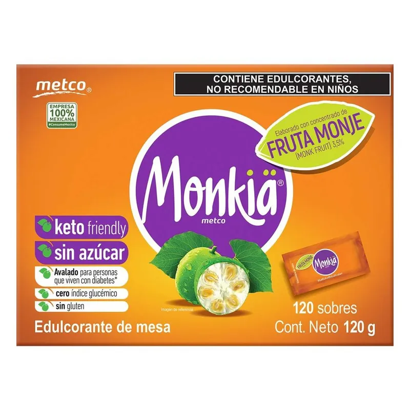 Endulzante Fruta del Monje Monkia 120 sobres