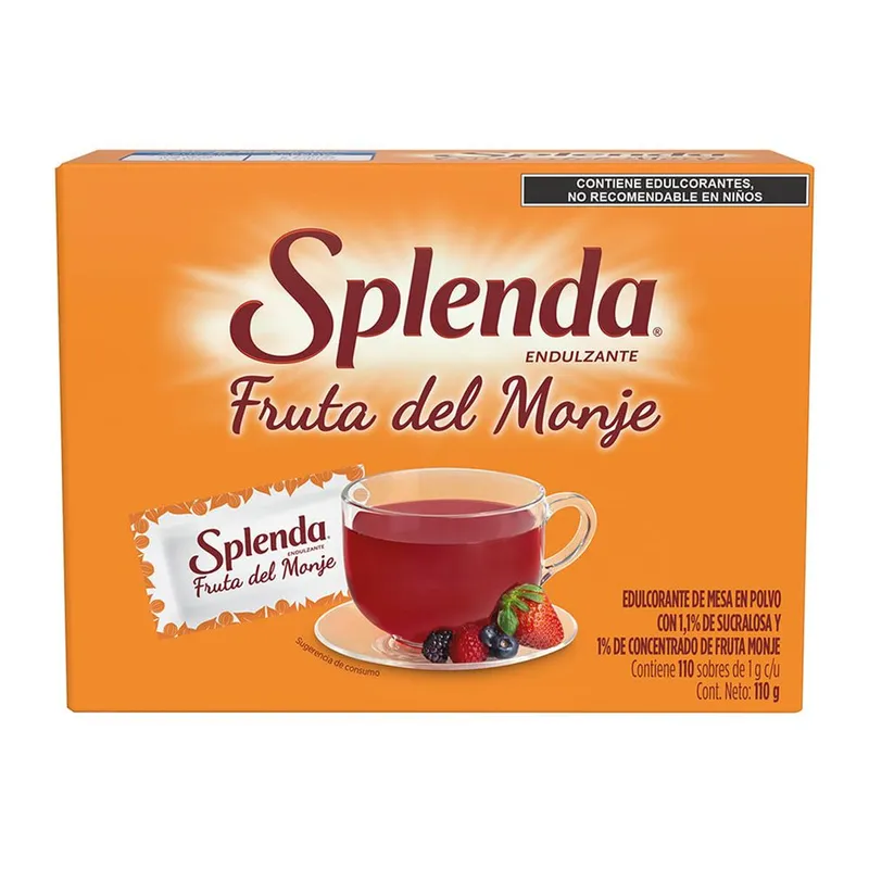 Endulzante Splenda Fruta del Monje bajo en calorías 110g