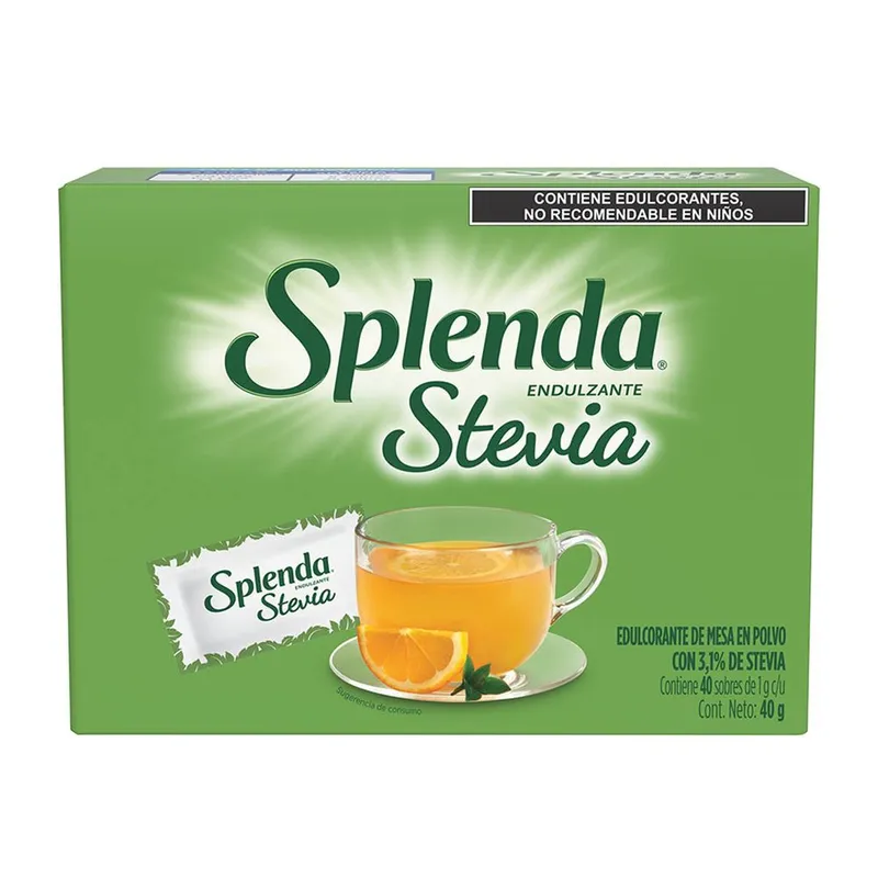 Endulzante Splenda Stevia bajo en calorías 40g