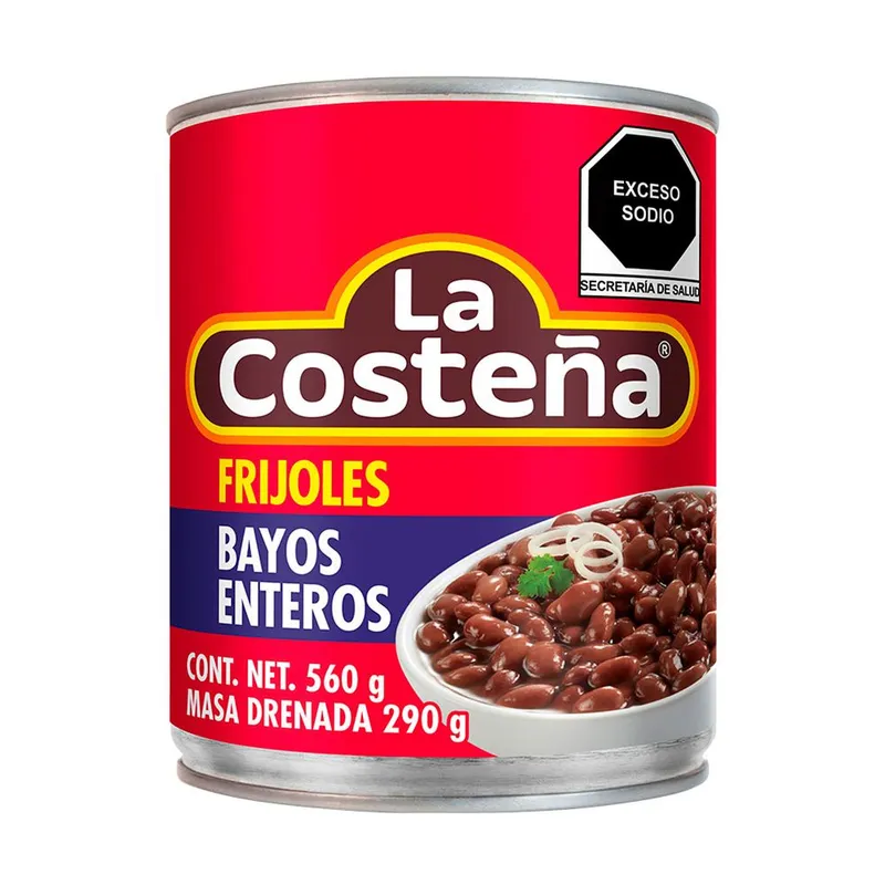 Frijoles Enteros La Costeña bayos 560g