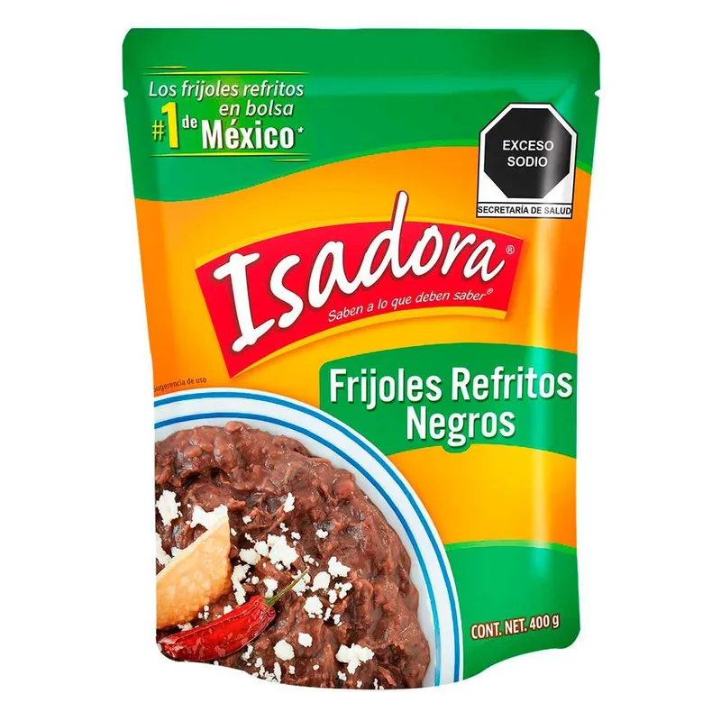 Frijoles Refritos Isadora Negros 400g
