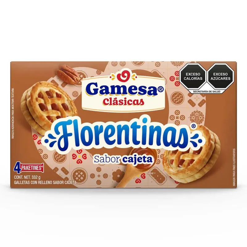 Galletas Gamesa Florentinas Cajeta 332g