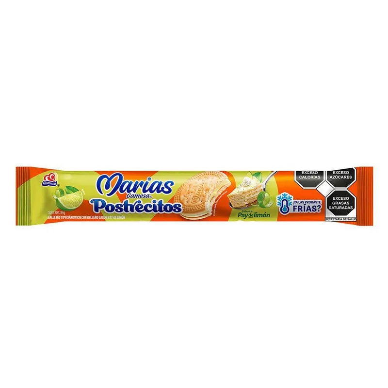Galletas Marias Gamesa Postrecitos Pay de Limón 84g