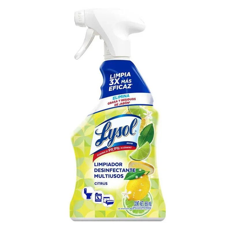 Limpiador Desinfectante Lysol Multiusos Citrus 650ml