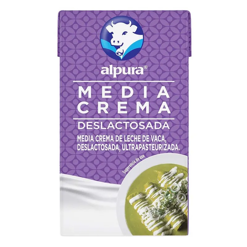 Media Crema Alpura Deslactosada 250ml