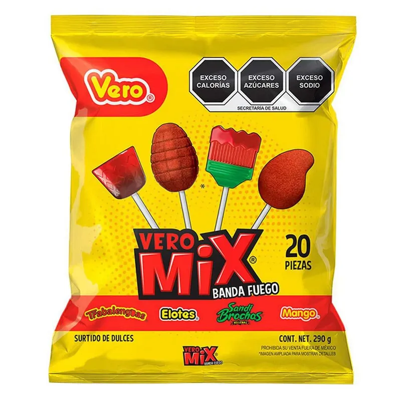 Paletas Vero Mix Fuego 290g