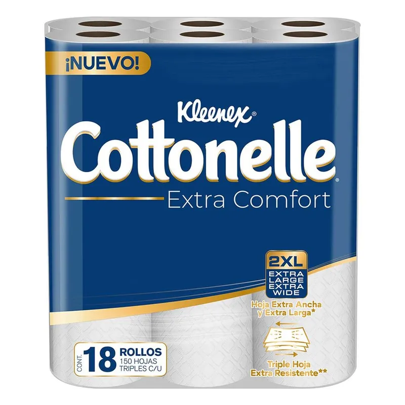 Papel Higiénico Cottonelle Extra Comfort 18 Rollos