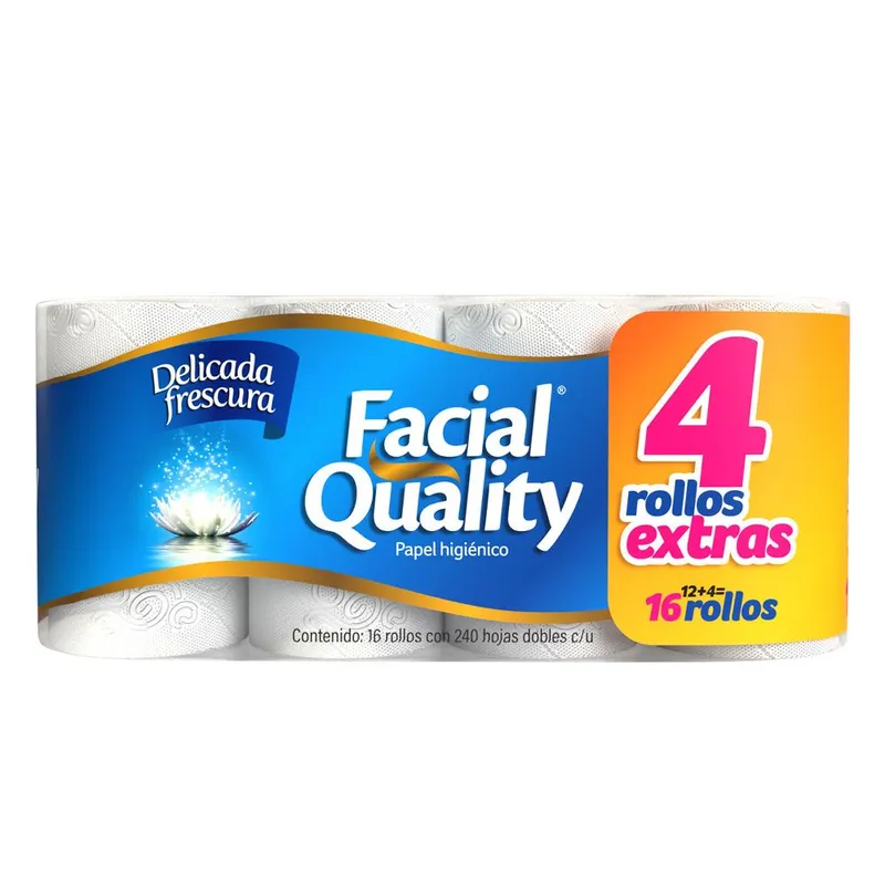 Papel Higiénico Facial Quality 16 Rollos