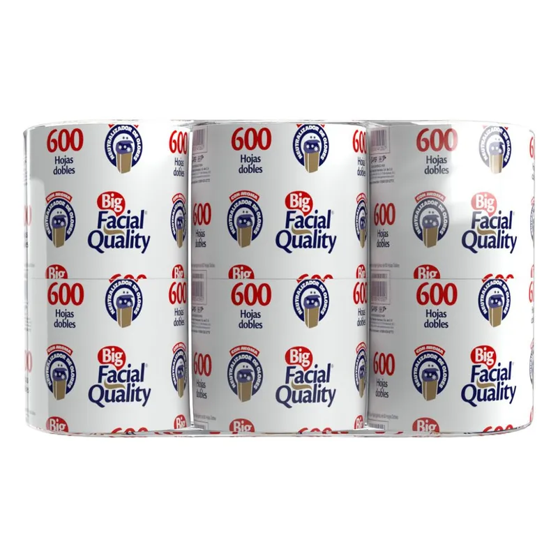 Papel Higiénico Facial Quality Big 6 Rollos