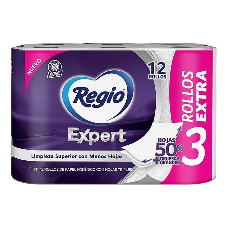 Papel Higiénico Regio Expert 9 +3 Rollos