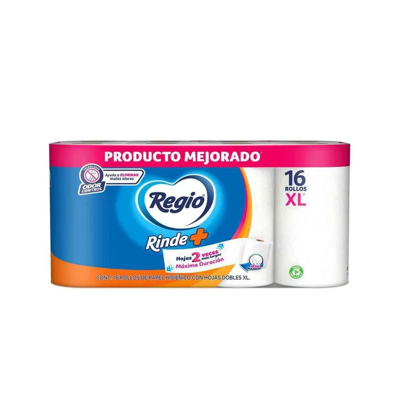Papel Higiénico Regio Rinde+ 16 Rollos XL