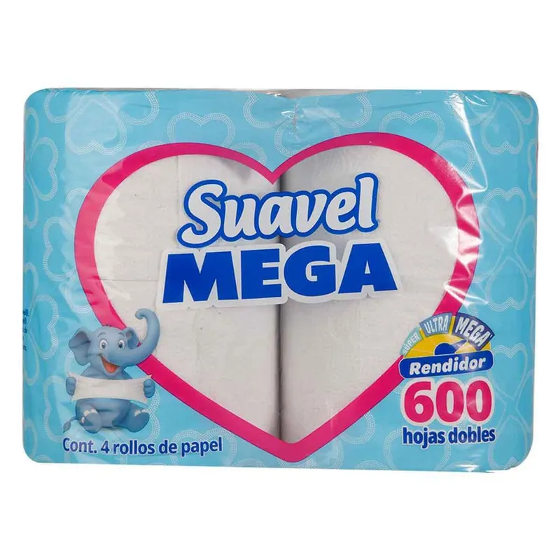 Papel Higiénico Suavel Mega 4 Rollos