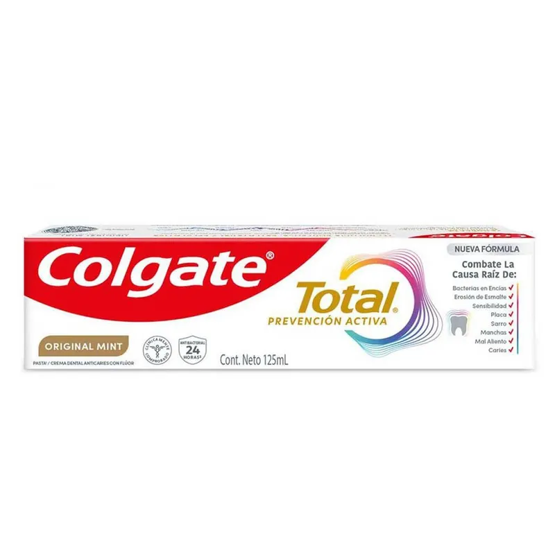 Pasta Dental Colgate Total Original Mint 24 Horas de Prevención Activa 125ml