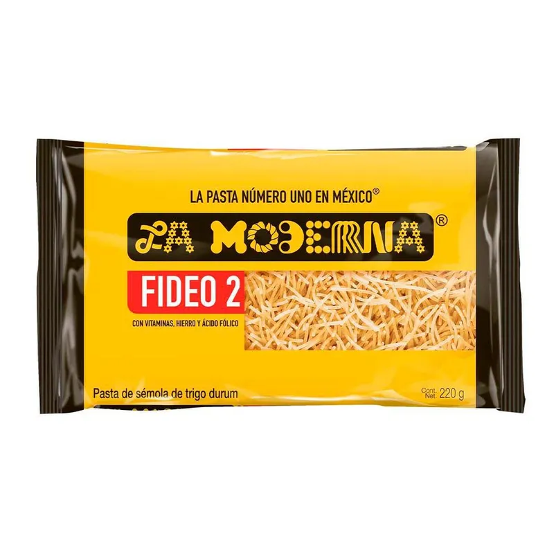 Pasta para Sopa La Moderna Fideo 2 220g