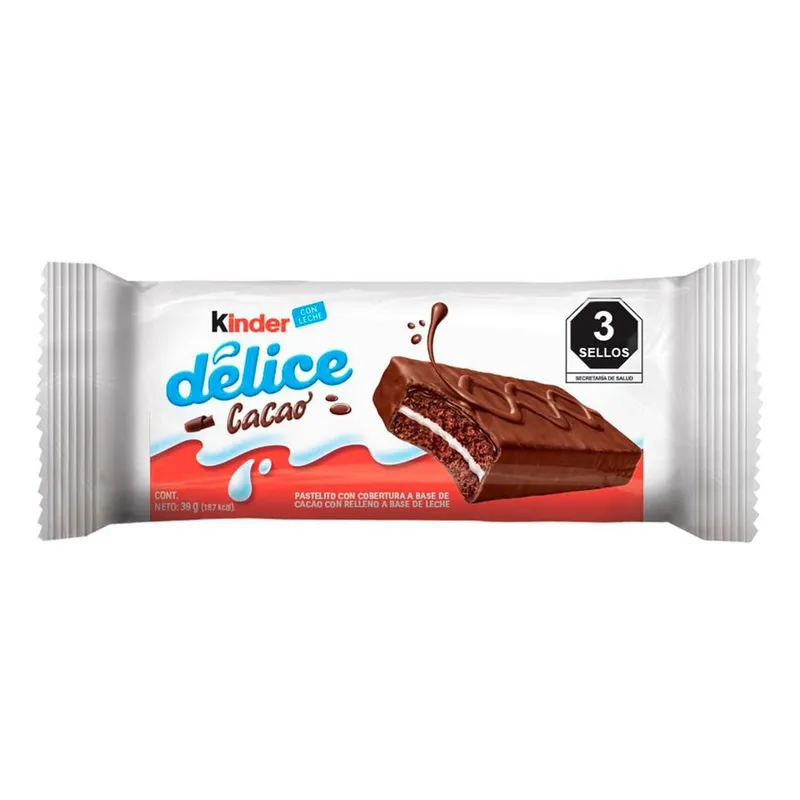 Pastelito Kinder Kinder Délice Cacao 39g