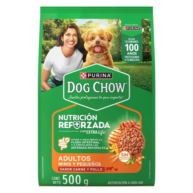 Purina Dog Chow Perros Adulto Minis y Pequeñas 500g