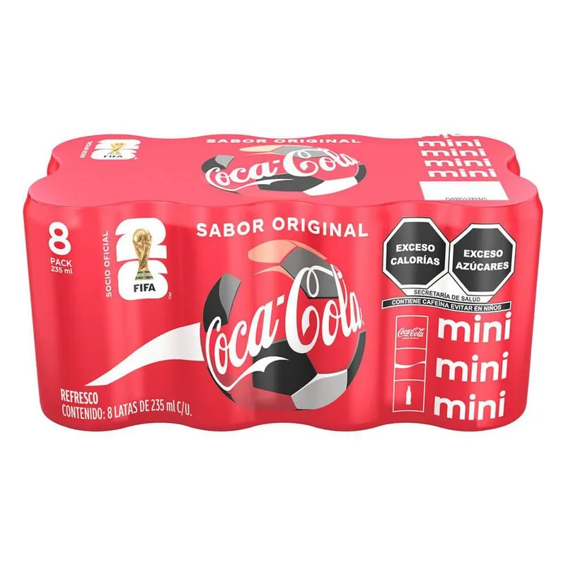 Refresco Coca-Cola Original 8 Latas de 235ml c/u