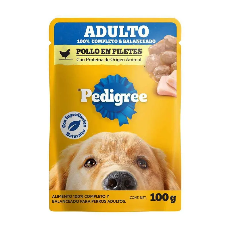 Sobres Pedigree para Perros Adultos Sabor Pollo 100g