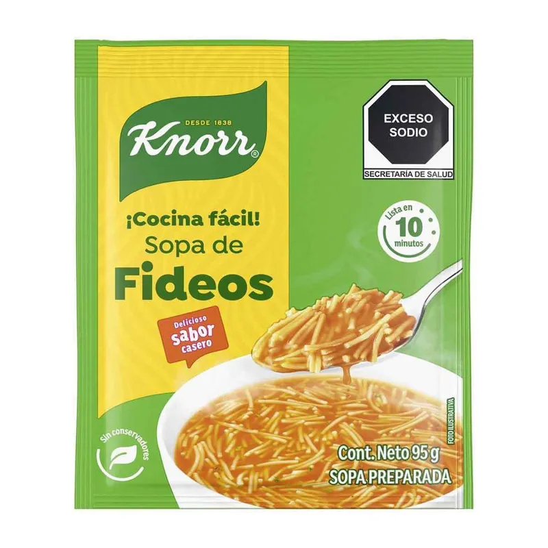 Sopa de fideo con tomate Knorr 95 g