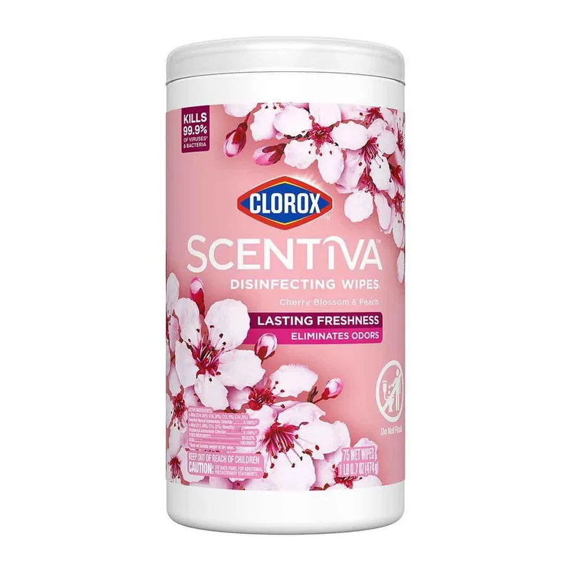 Toalla Desinfectante Clorox Cherry con 75 Piezas